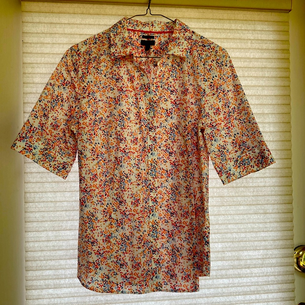 Talbots women’s cotton collared shirt, size 12